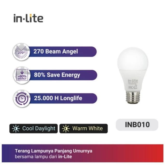 Inlite Lampu LED 9W/9 Watt In-lite Value INB010 E27