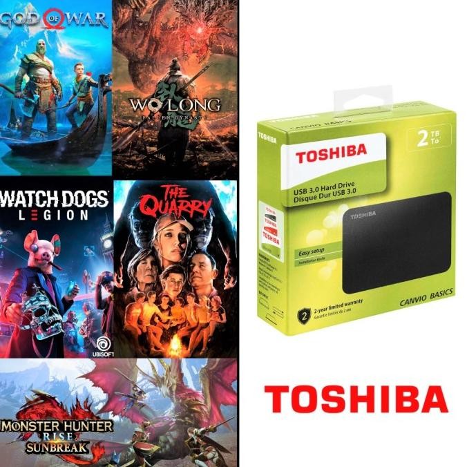 Sale Hdd Hardisk Eksternal Toshiba Canvio Full Game Pc | 1Tb 2Tb 4Tb | New"