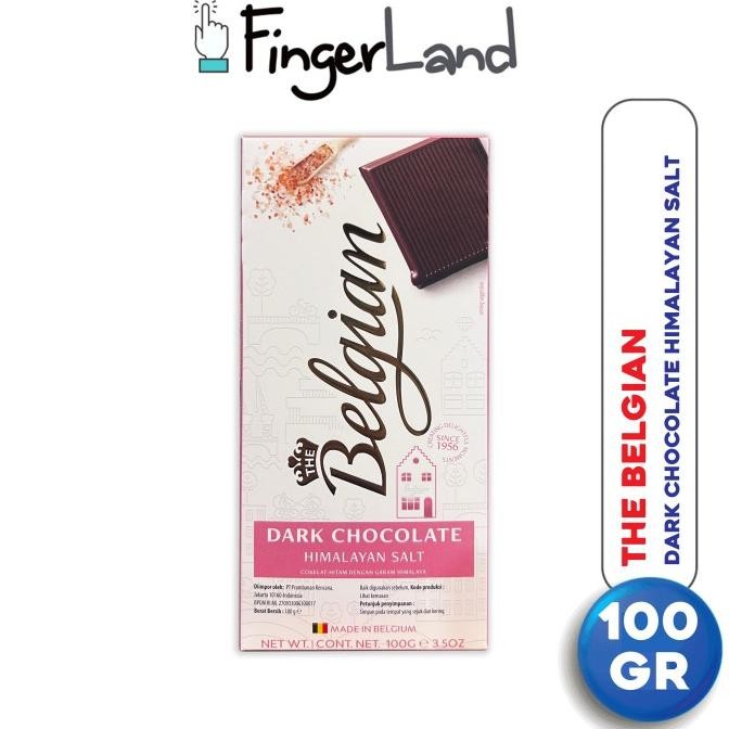 

THE BELGIAN Dark Chocolate with Himalayan Salt 100 gram Cokelat Hitam