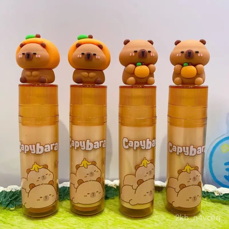 

2Pcs Capybara Lipstick Colorful Eraser Cute Cartoon Rubber Students Stationery School Office Supplies For Pencil birthday gift 4QIT