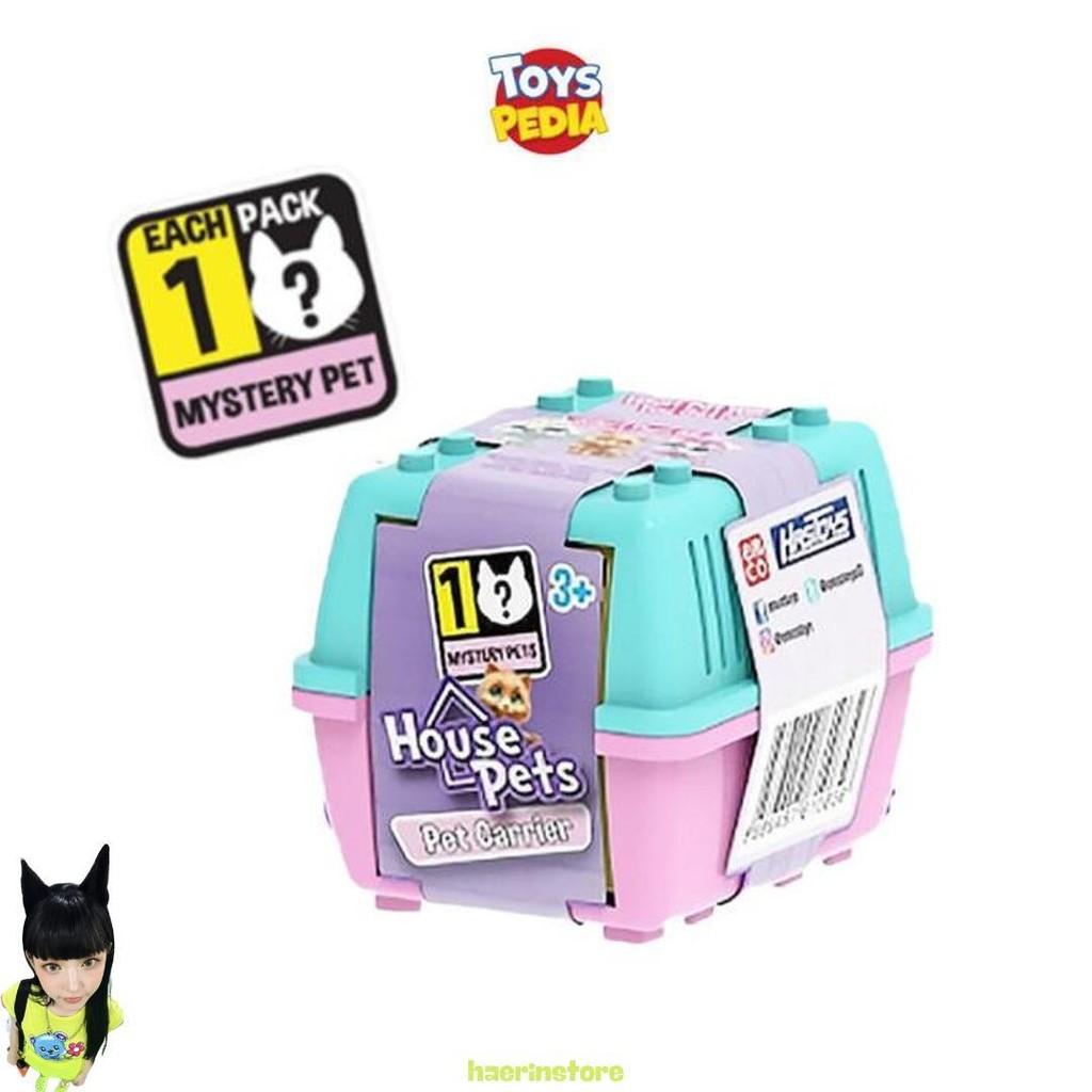Mainan Figur Emco House Pets Pet Carrier Series 1 Random Murah