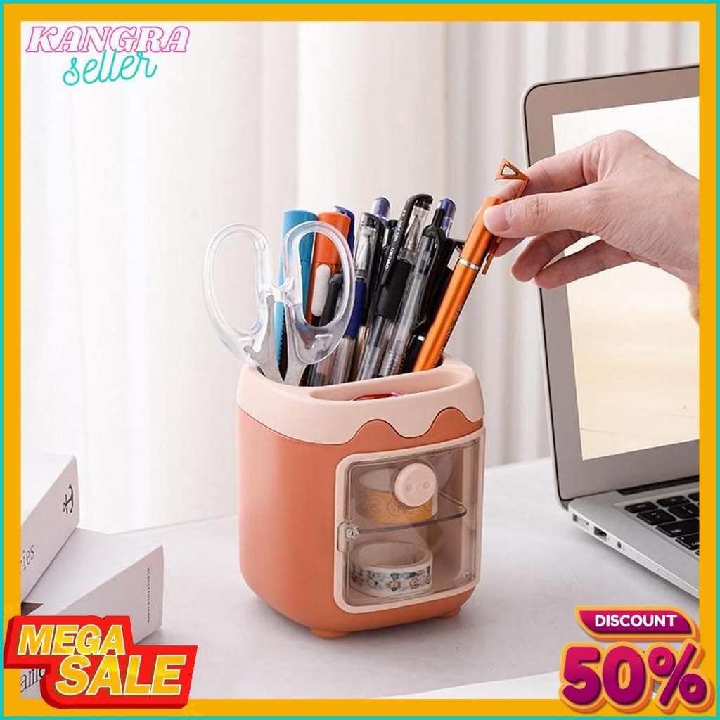 

Modis Multifungsi 2-Tier Laci Kotak Penyimpanan/Multifungsi Lucu Tempat Pena/Kantor Desktop Penyimpanan Pena Case St145 Terlaris! Produk Ini Banyak Dicari