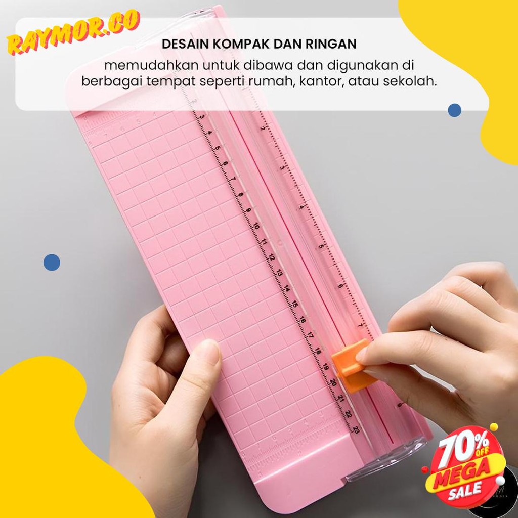 

Em Alat Pemotong Kertas Portabel Paper Cuter Trimmer Diskon Setengah Harga