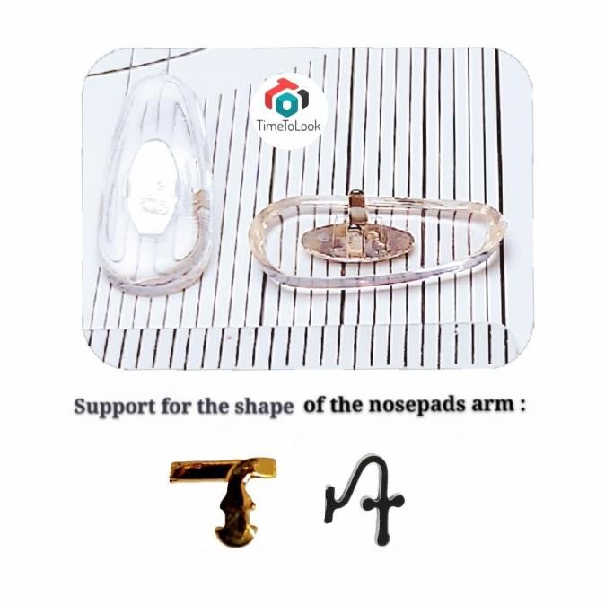 new  Nose Pad Bantalan Hidung Kacamata Rayban NosePad Jepit 2 Besi Tekuk