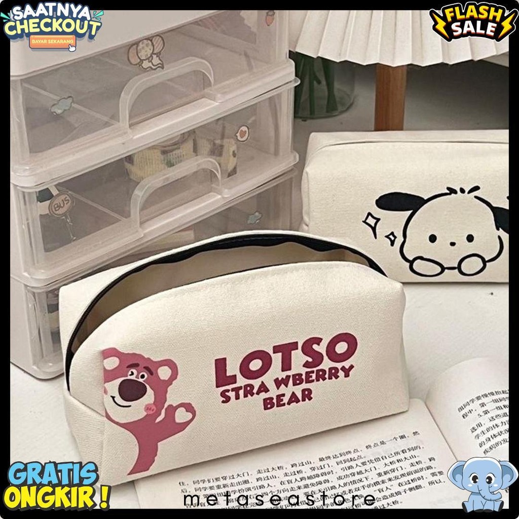 

Ins Pacha Anjing Tas Pensil Cute Strawberry Bear Tas Pensil Jaring Merah Kapasitas Besar Siswa Sekolah Dasar Smp Peralatan Penyimpanan Tas Terlaris! Produk Ini Banyak Dicari