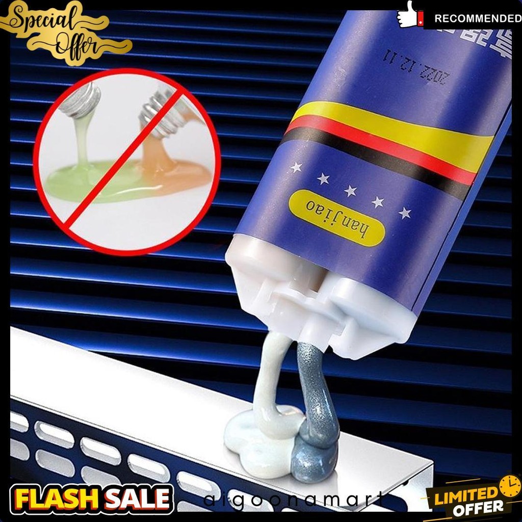 

100G Untuk Reparasi Mobil / Rumah (Lem Besi Kayu Kaca Plastik Karet Metal)Lem Perekat Super Pasta Perbaikan Metal Casting Glue Diskon Setengah Harga