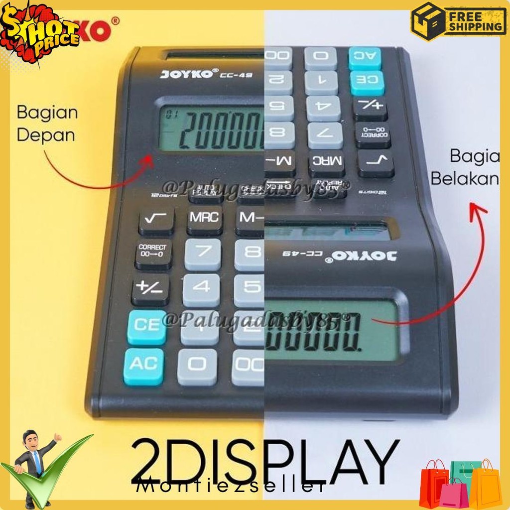 

Kalkulator Joyko Cc-49 12 Digits 2 Display (1 Biji) / Calculator Joyko Cc-49 / Joyko Cc 49 / Cc49 Terlaris! Produk Ini Banyak Dicari
