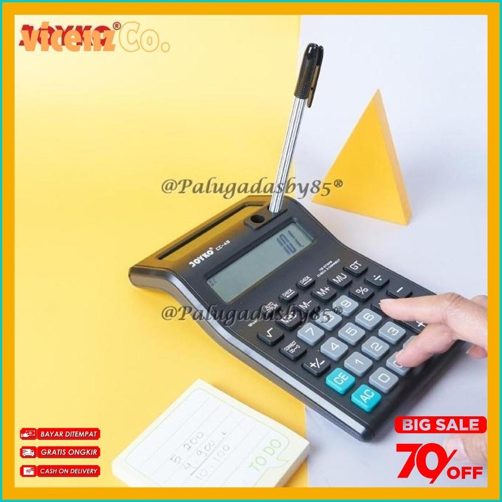 

Kalkulator Joyko Cc-49 12 Digits 2 Display (1 Biji) / Calculator Joyko Cc-49 / Joyko Cc 49 / Cc49 Flash Sale! Diskon Hingga 70%
