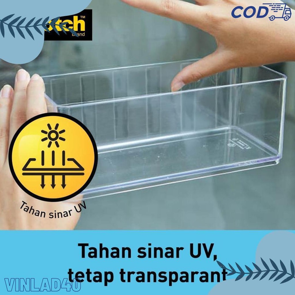 

3M Scotch Double Sided-Mounting Tape, Menahan Hingga 3.3Kg, 1 Pc, Transparan, Untuk Pengunaan Dalam Ruangan Diskon