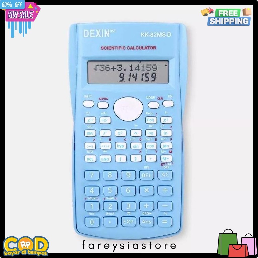 

Kalkulator Ilmiah Scientific Dexin Kk-82Ms Terlaris! Produk Ini Banyak Dicari