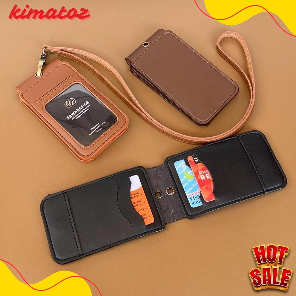 

Id Card Holder Kulit Magnet Flip 2 Sisi By Sawargico - Raski Diskon