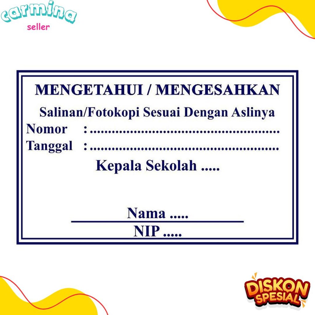 

Stempel Legalisir Atau Size Besar Diskon Setengah Harga