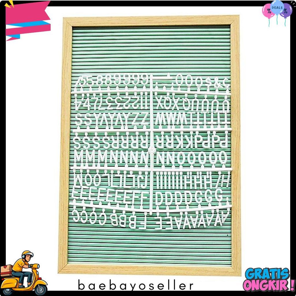

Letter Board Baby Include Huruf/ Felt Letter Board Set / Letter Board/Papan Nama Bayi /Papan Menu / Dekorasi Rumah Viral 30*40 Cm Diskon Setengah Harga