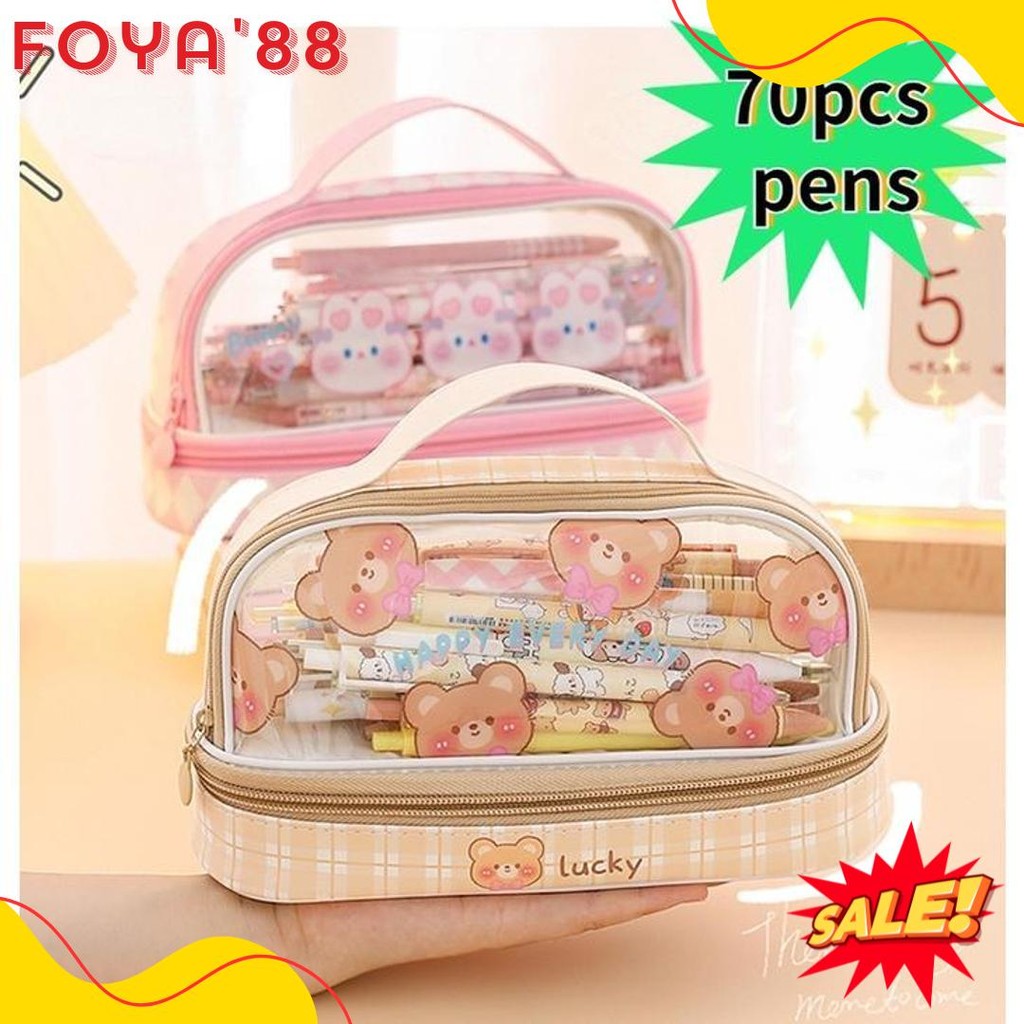 

Kartun Baru Kapasitas Pen Bag Storage Bag Untuk Mahasiswa Sma Junior Portable Cute Simple Stationery Box Flash Sale! Diskon Hingga 70%