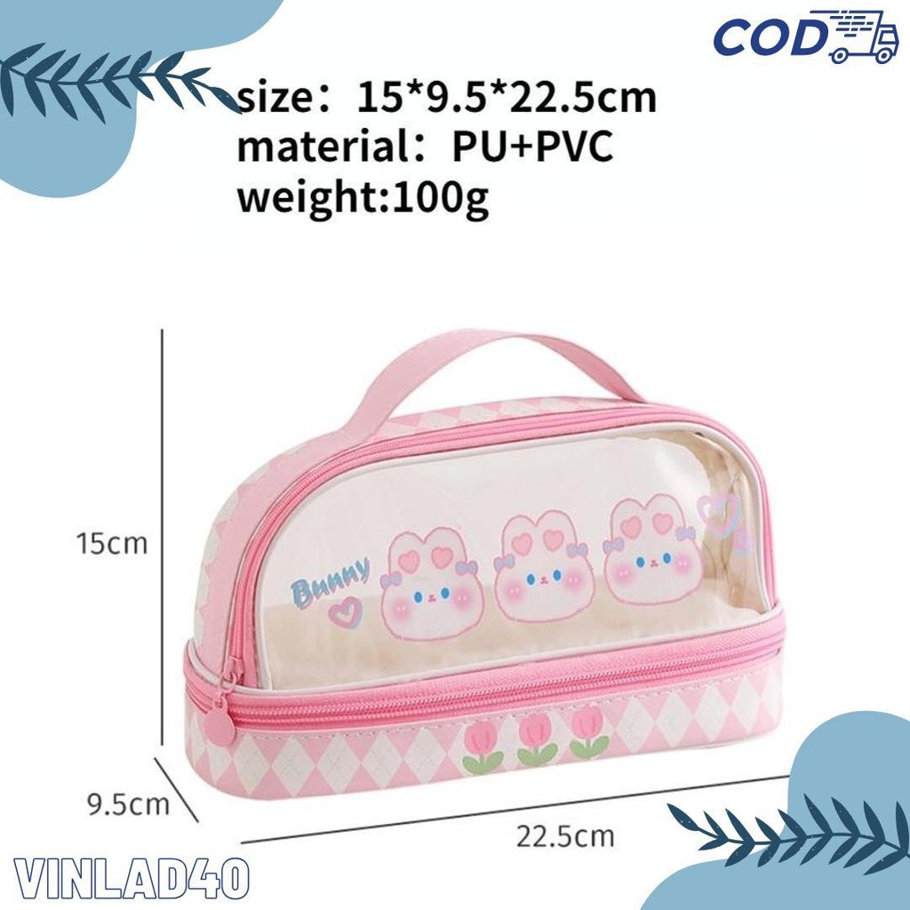 

Kartun Baru Kapasitas Pen Bag Storage Bag Untuk Mahasiswa Sma Junior Portable Cute Simple Stationery Box Diskon