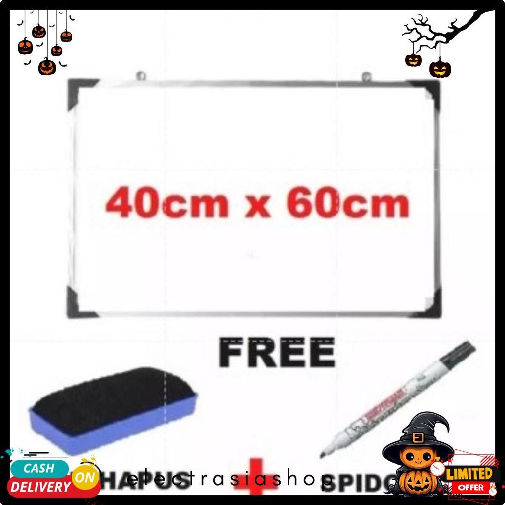 

Papan Tulis Whiteboard 40 X 60 Cm Gratis Spidol Dan Penghapus List Alumunium Terlaris Terlaris! Produk Ini Banyak Dicari