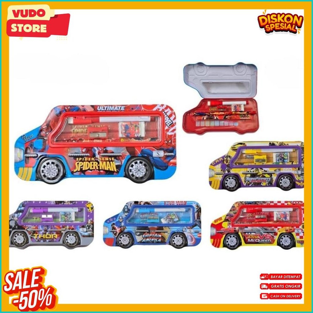 

Kotak Pensil Bahan Kaleng Model Truk Besar Pencil Case Tempat Pensil Terlengkap Dan Termurah