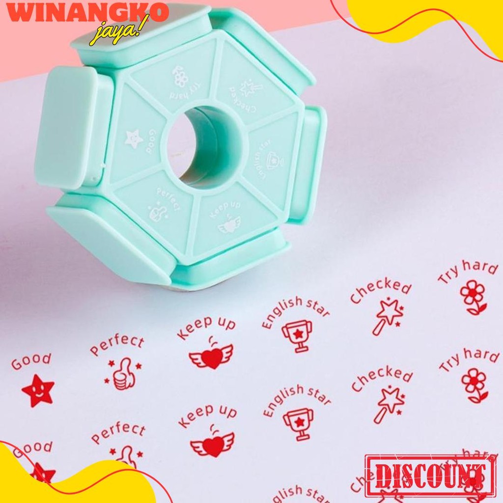 

Stempel Guru Penilaian Bahasa Inggris Teacher Stamp Rewards Sd Tk Anak 6 In 1 Diskon