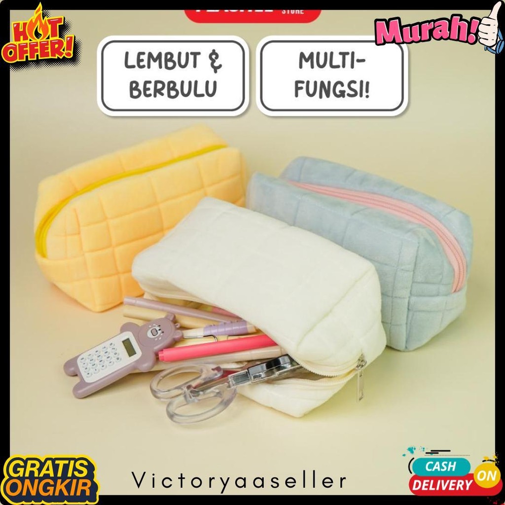 

Flashee Kotak Pensil Aesthetic Korea Bulu Lucu Cloudy Pencil Bag Large Tempat Pensil Sekolah Flashee Muji Style Muat Banyak Kapasitas Besar Multifungsi Diskon Setengah Harga