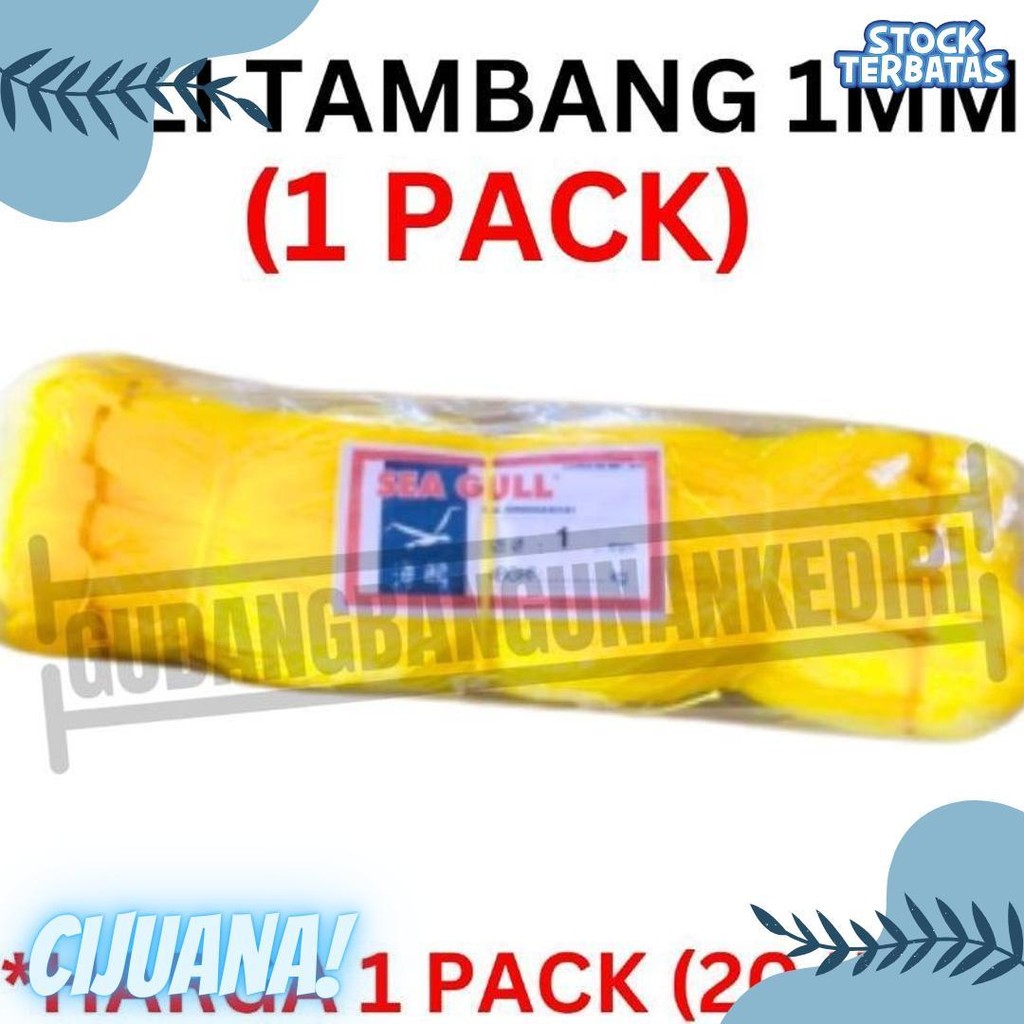 

[1 Pack] Tali Tambang 1Mm 1 Pack 20Pcs Ikat / Tali Tampar 1Mm / Tampar Plastik Buat Pasang Keramik / Benang Pondasi Rumah Seagull Sea Gull 20 Ikat 1 Pack 1Pack Terlaris! Produk Ini Banyak Dicari