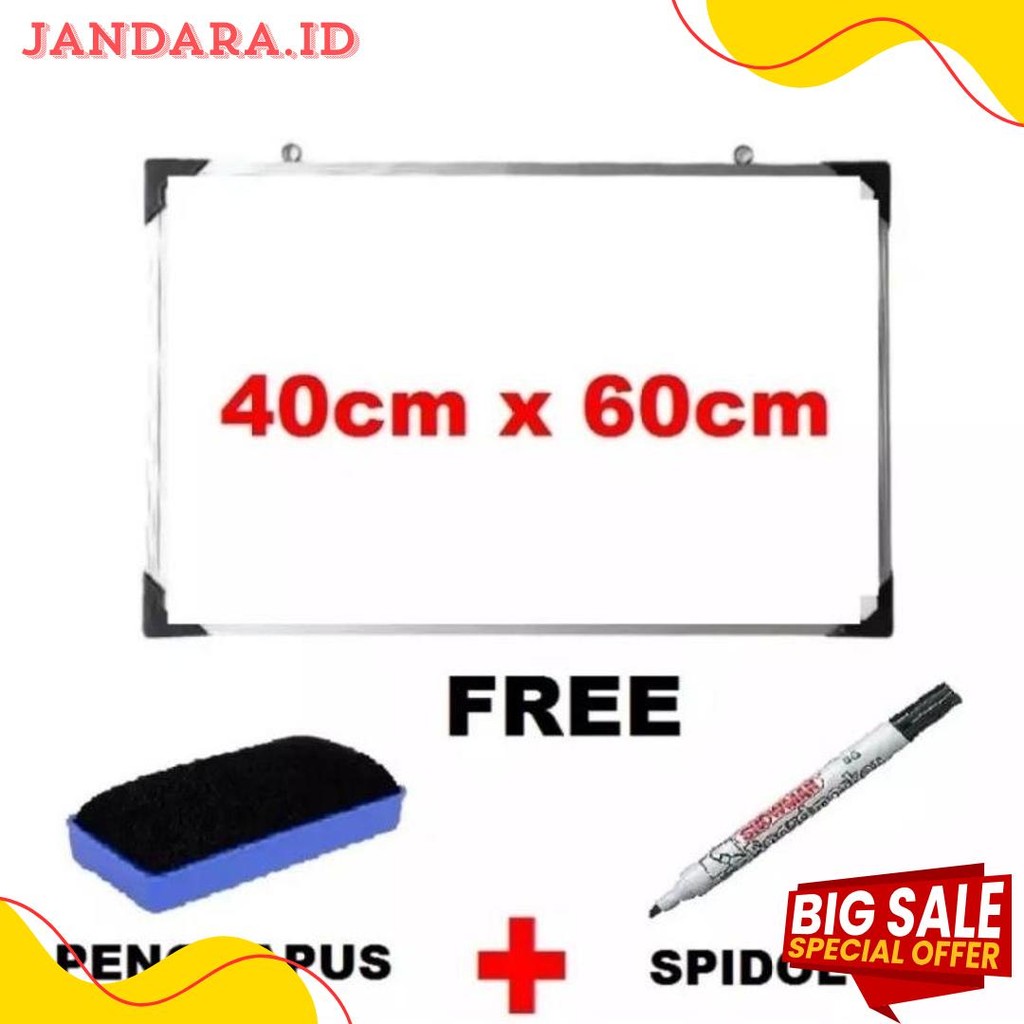 

Papan Tulis Whiteboard 40 X 60 Cm Gratis Spidol Dan Penghapus List Alumunium Terlaris Terlaris! Produk Ini Banyak Dicari