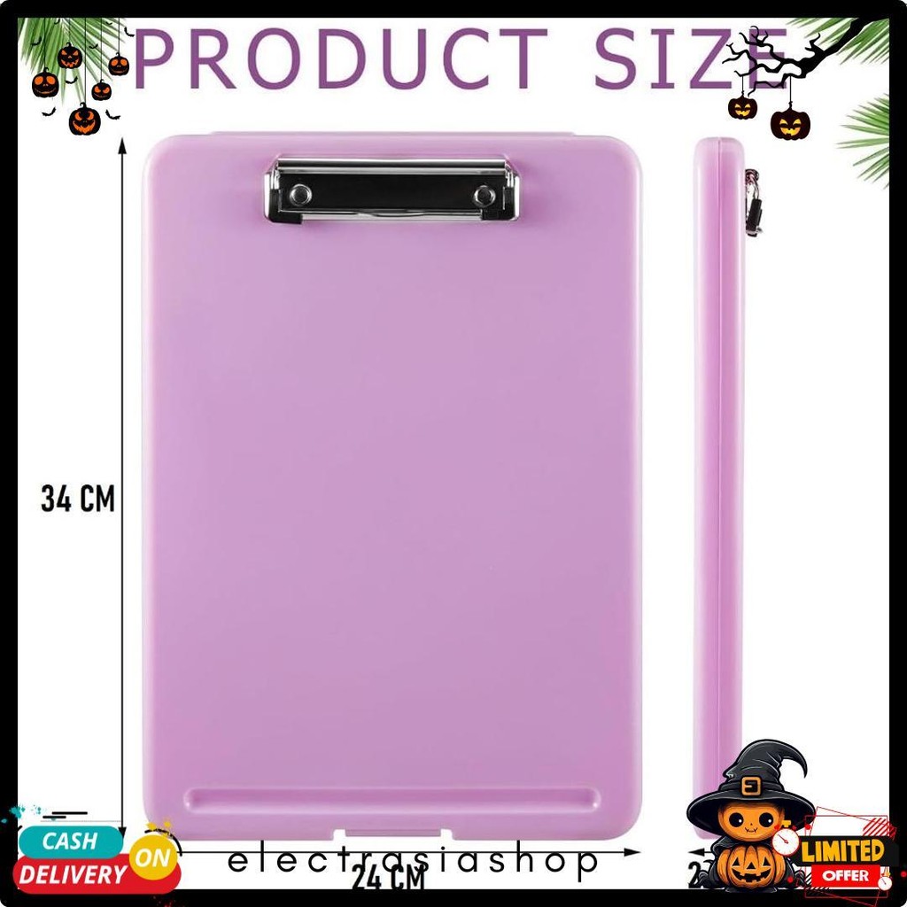 

Clipboard + Storage Alas Papan Ujian / Papan Jalan 2In1 / Clipboard 2 In 1 / Clip Board A4 Terlengkap Dan Termurah