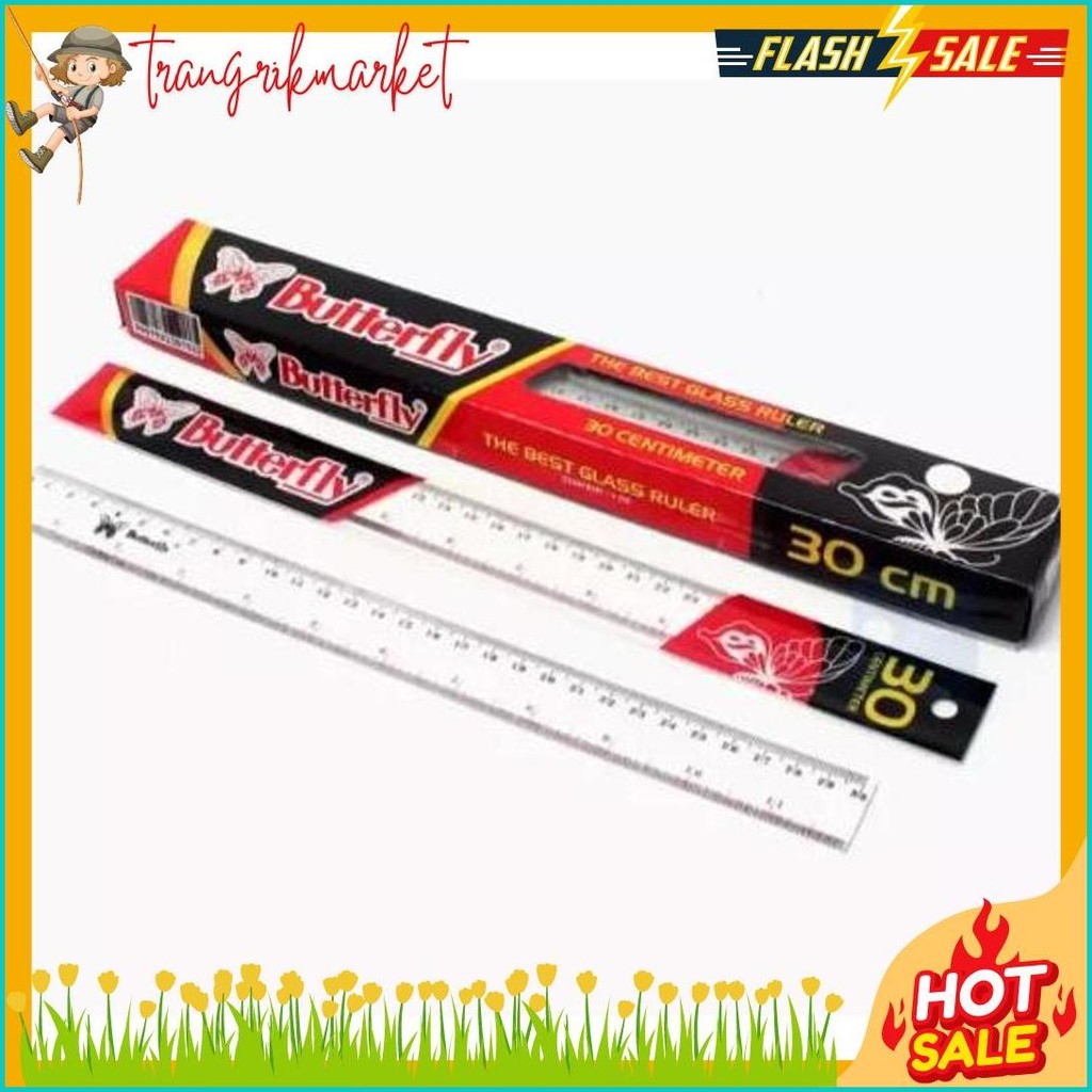 

Penggaris Butterfly 30Cm / Mistar Plastik Butterfly (12Pcs) Diskon