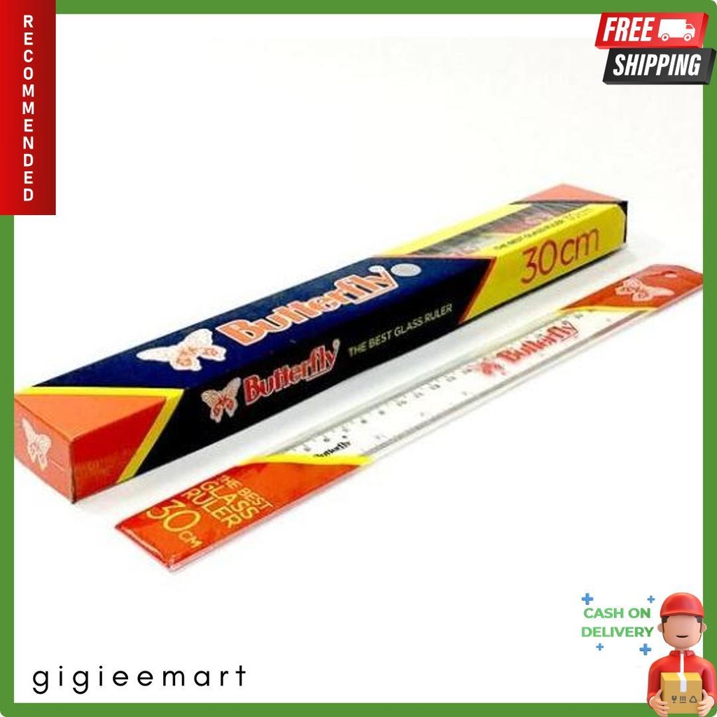 

Penggaris Butterfly 30Cm / Mistar Plastik Butterfly (12Pcs) Diskon