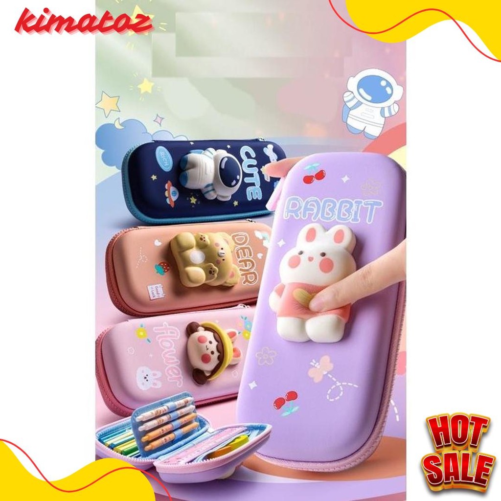 

Kotak Pensil 3D Squishy Tempat Pensil Hardcase Waterproof Pencil Case Anak Lucu 2 Tingkat 2 Lapis Terlengkap Dan Termurah