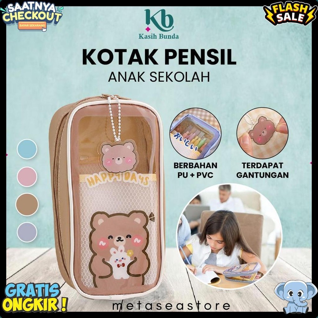 

Pencil Case Tempat Pensil Anak Transparan Motif Kartun Korean Style / Tempat Alat Tulis Perlengkapan Sekolah Multifungsi/TempatPulpen Bunda A61 Terlaris! Produk Ini Banyak Dicari