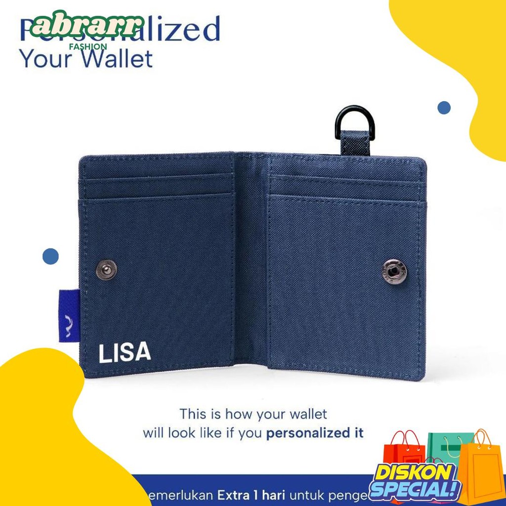 

Wallts Lorey Navy - Lanyard Name Tag Id Card Pria Wanita Diskon Setengah Harga