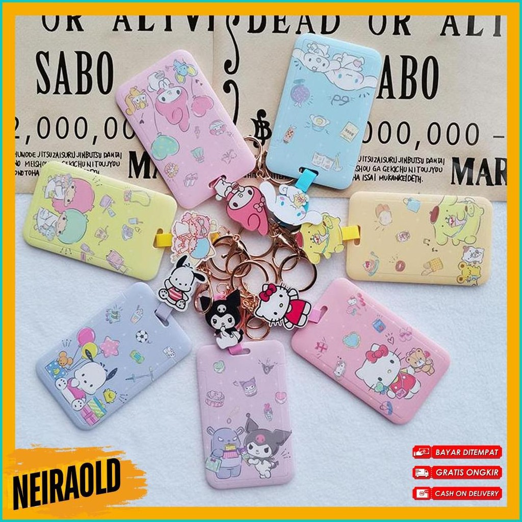 

Lanyard Id Card Tali Gantungan Kartu Card Holder Name Tag Karakter Pikachu Sailoor Moon Snoopy Cinnamoroll Shellie May Pochacco Pooh Sumikko Donald Chip & Dale Lotso Stitch My Melody Little Twin Star Diskon