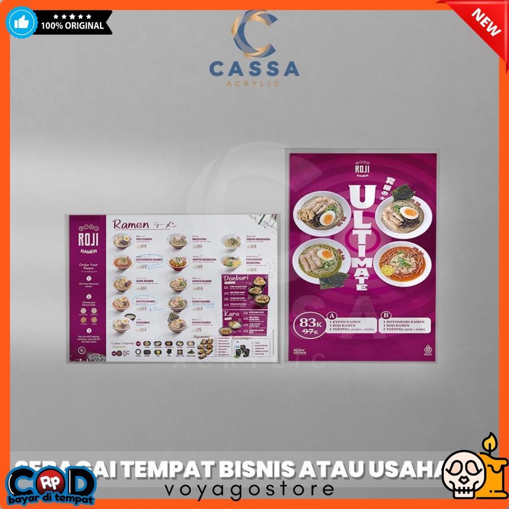 

Tempat Brosur Tempel / Sign Holder Acrylic / Akrilik Dinding A2 Diskon Setengah Harga
