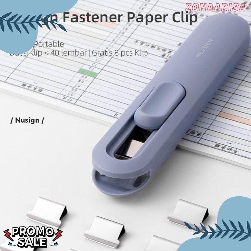 

Nusign Fastener / Binder Clip / Penjepit Kertas Otomatis Gratis 8 Buah Clip Ns085 Diskon