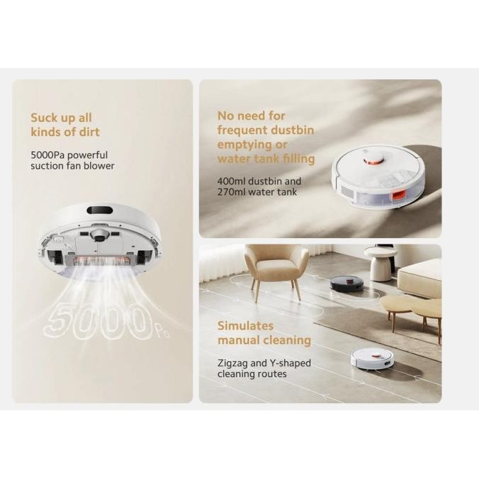 Murah Xiaomi S20 Robot Vacuum Cleaner / Xiaomi Robot Vacuum Cleaner S20 5000Pa 3200mah Garansi Resmi