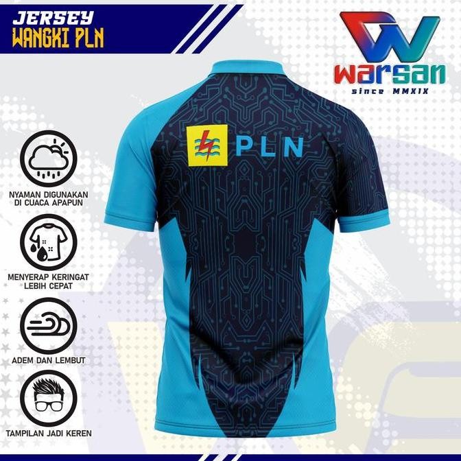 JERSEY WANGKI PLN / KAOS POLO PLN / SERAGAM PLN / BAJU LAPANGAN PLN FULL PRINT