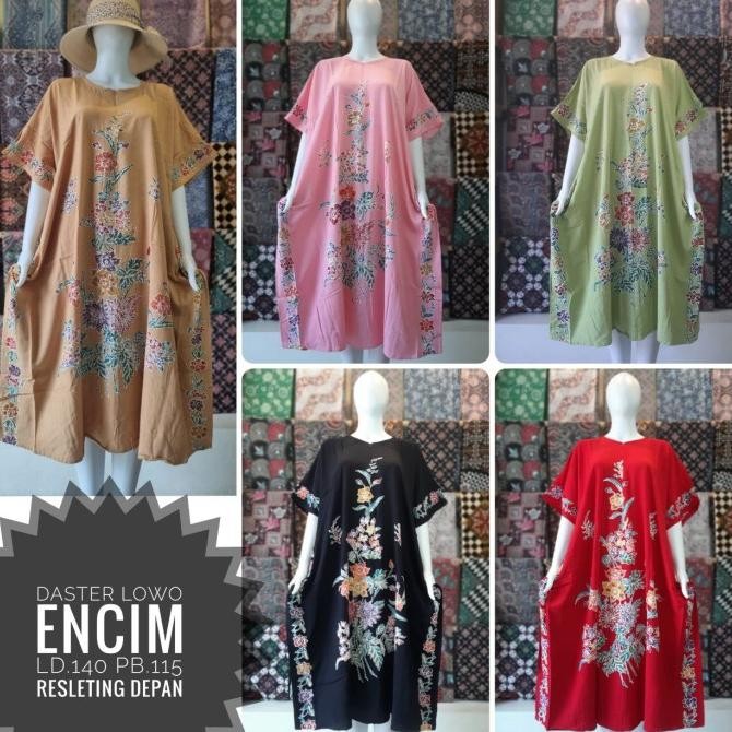 DASTER LOWO ENCIM Batik Wanita Pekalongan Kekinian Coletan Berkualitas