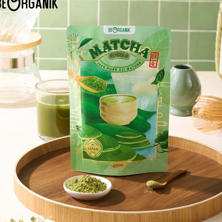 

Beorgani Pure Matcha Powder Bubu Matcha Murni 100Gr