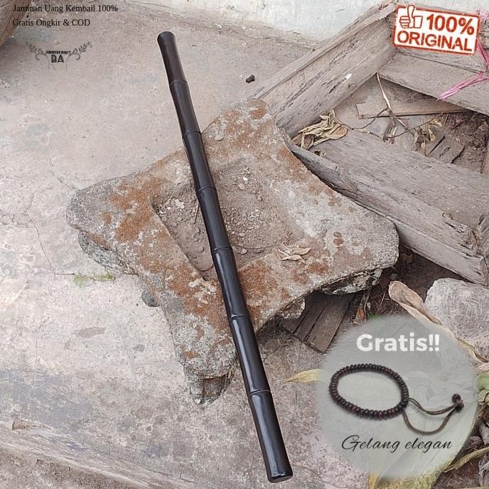 Tongkat Toya Kayu Galih Kelor Model Ukir Bambu Co