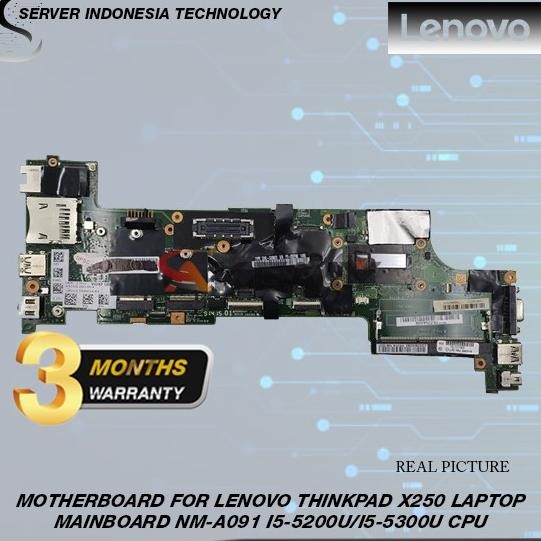 MOTHERBOARD FOR LENOVO THINKPAD X250 X240 LAPTOP MAINBOARD NM-A091 1904T