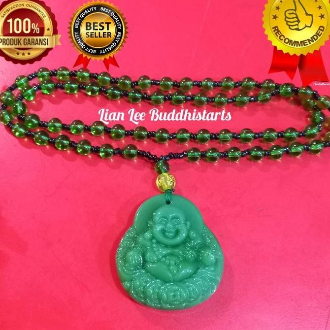 &<&<&<&] kalung liontin maitreya hijau