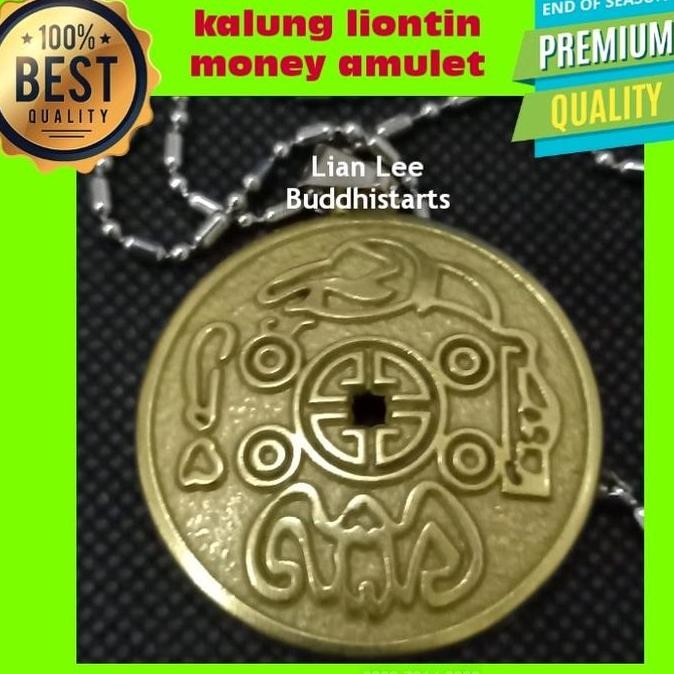 Kualitas terbaik] kalung titanium simbol amulet money