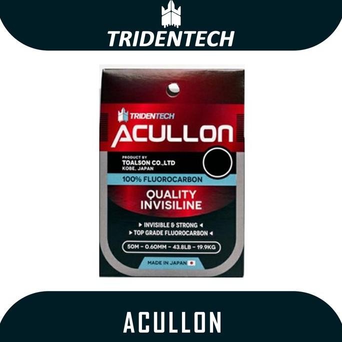 Senar Pancing Leader Tridentech Acullon Fluorocarbon - 50m DIN