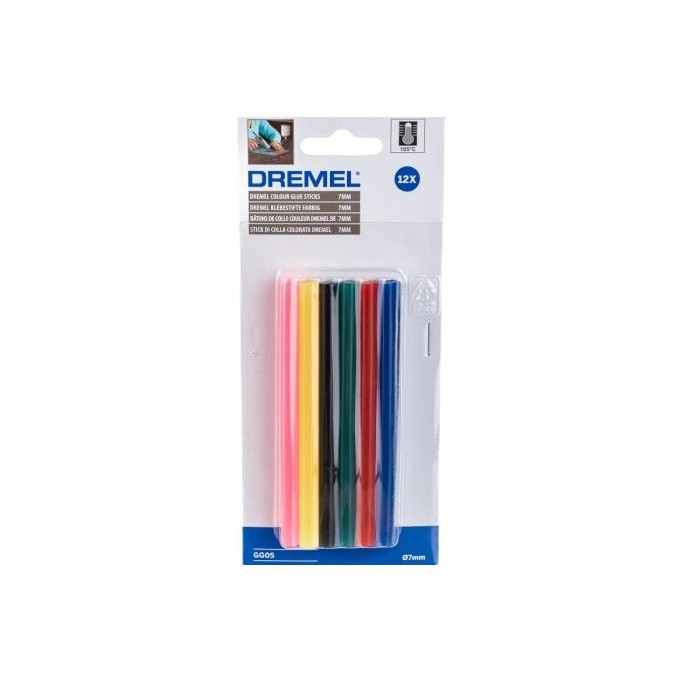 

Promo DREMEL Multicolor 7mm Low Temperature Glue Stick (12 pcs) COD