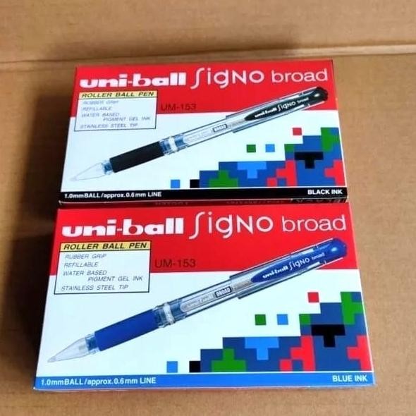 

TERBARU - Pulpen Uni-ball Signo Broad UM-153 ( 1 lusin / 12 pcs )