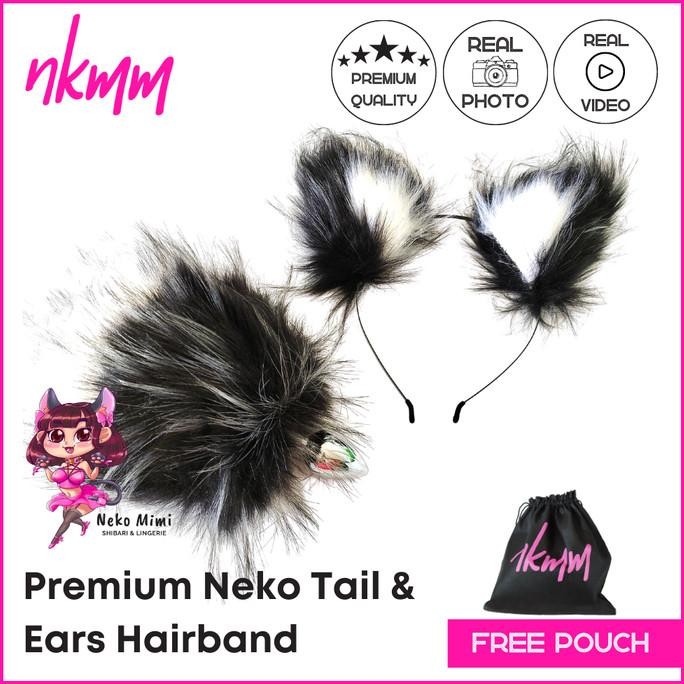 NEW NKMM Premium Neko Tail Butt Plug & Cat Ears Hairband