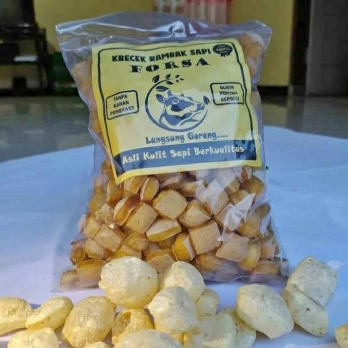 

(Good) Kerupuk Rambak Kulit Sapi Mentah Kotak 500gr Murah Gurih Renyah