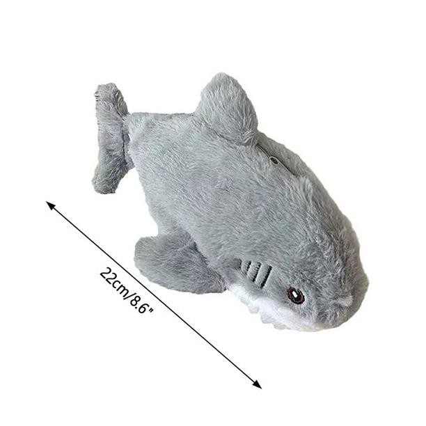 TERLARIS - Cute Fluffy Animal Shark Penguin Plush Doll Pencil Case / Pen Pouch - Tempat pensil / kos