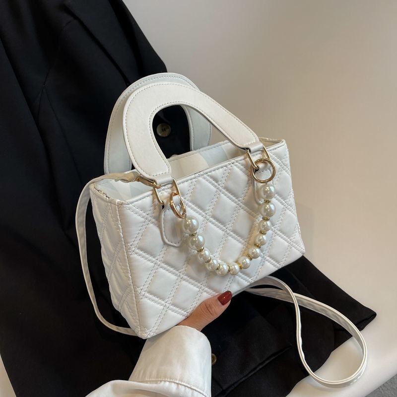 Tas Tangan Mutiara Crossbody Putih Serbaguna Fashion Baru