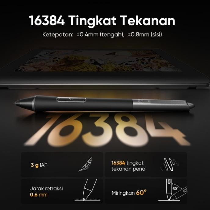 Xp Pen Artist Pro 16 (Gen 2) - Pen Display Drawing Monitor Xp-Pen Artist Graphic Display - 2 Tahun R